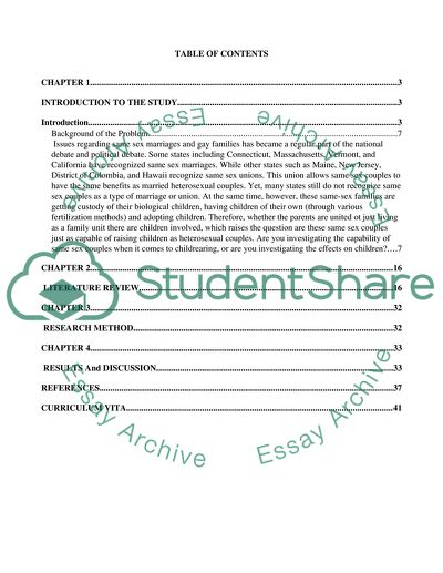 Same Sex Parents: The Psychological Effect on Children