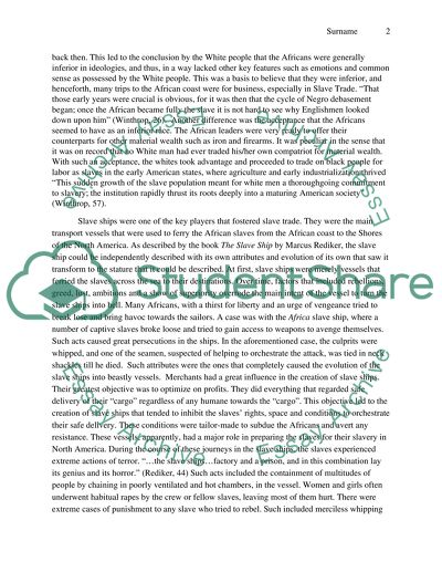 Slavery in Early American History