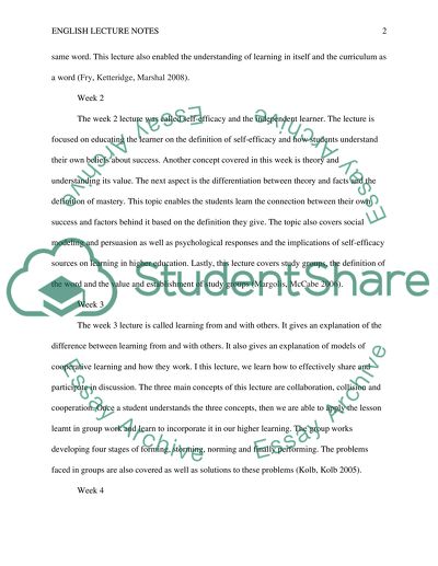 English Lecture Notes