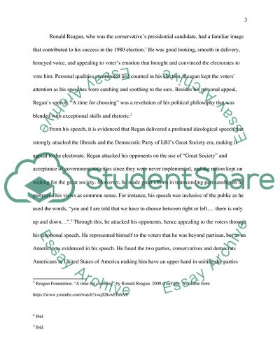 The Comeback of US Conservative Party in 1980 in White House