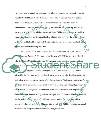 The Immigration Problem