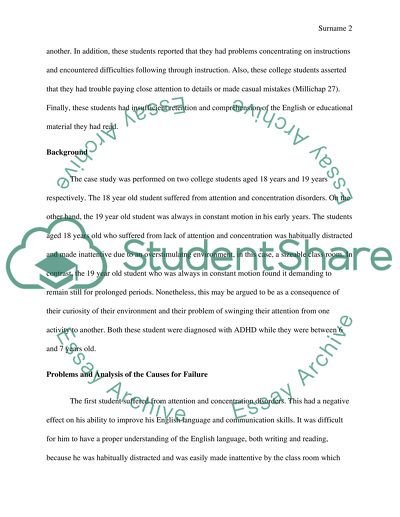 Attention Deficit Diffculty Syndrome