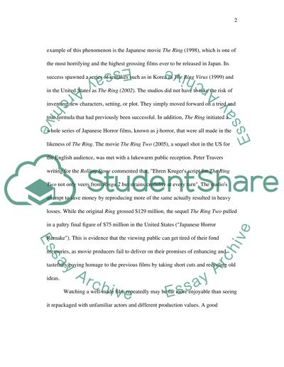 The Stagnation of Content in the Making of Movies