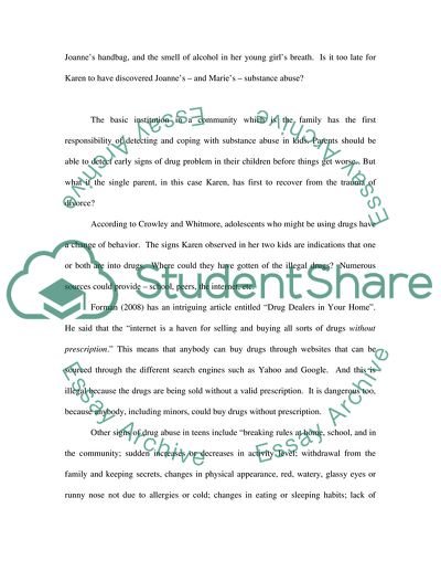 Substance Abuse: Whose Responsibility