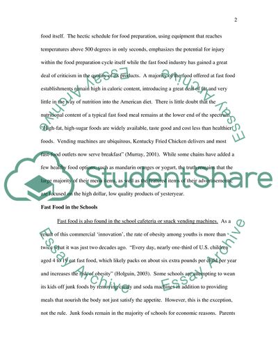 The Fast-food Industry