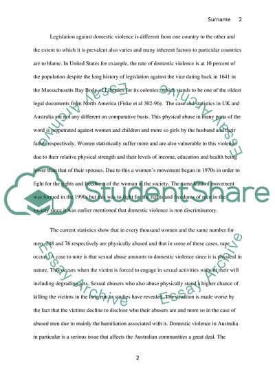 Social Ecological Theory of Domestic Violence