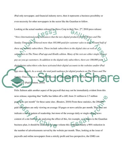 The Strategic Issue of Newspaper Paywalls