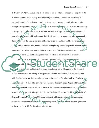 Leadership in Nursing