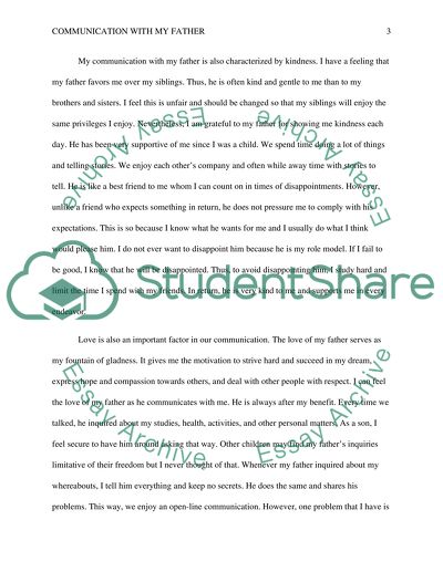 Communication with My Father