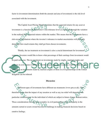 Ways in Which Couples can Seek to Reduce Taxation Liabilities on Investments and Savings