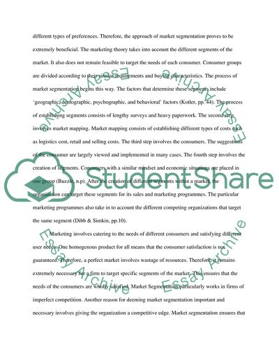 The Process Of Market Segmentation Essay Example Topics And Well The Process Of Market Segmentation English Model Essays also Proposal Essay Topic Ideas Phd Writing Service
