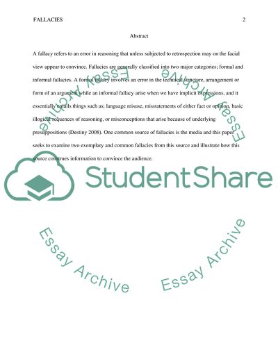 Media as a Source of Fallacies