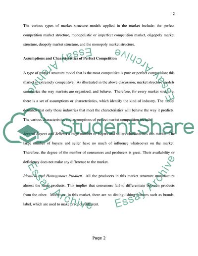 Market Structure Models