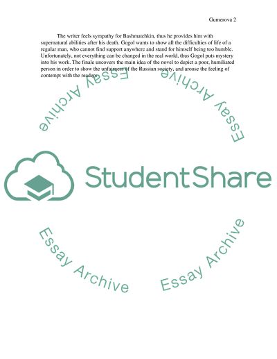 The Meaning of Fantasy on Gogols The Overcoat