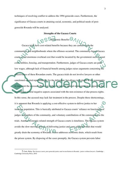 Rwandas Experimental Community-Based Gacaca Courts