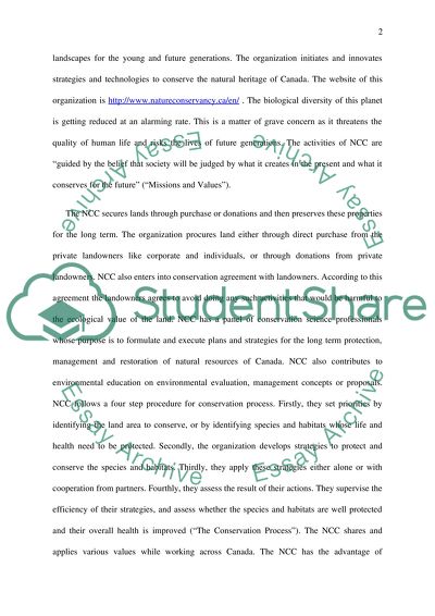 Natural Conservancy of Canada