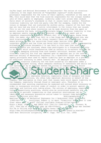 The Legal and Ethical Environment of Business