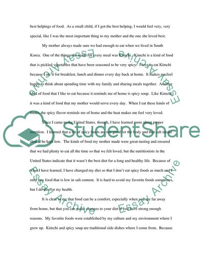 The Significance of Food in My Life