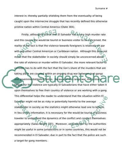 In defense of El Salvador