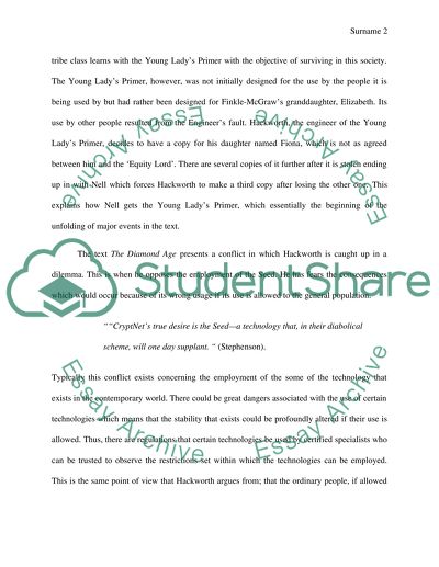 The Diamond Age Analysis by Neal Stephenson