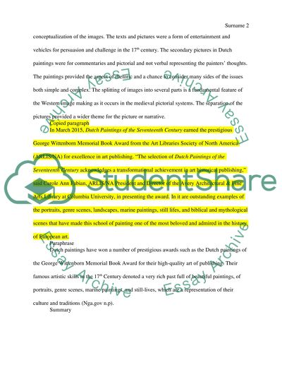 Dutch Style of Painting in the 17th Century