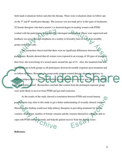 Photosynthesis Essay Post Traumatic Stress Disorder Thesis In A Essay also Computer Science Essay Topics Post Traumatic Stress Disorder Essay Example Topics And Well Healthy Food Essays