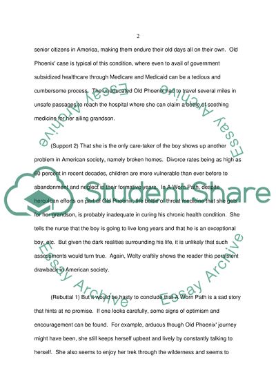 A Worn Path Eudora Welty