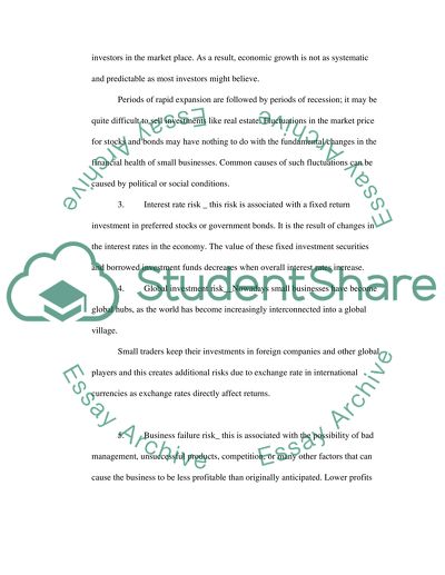 Risks and Optimal Capital Structure