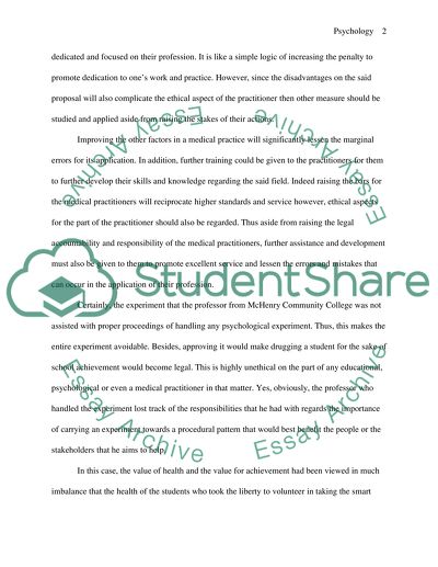 Psychological Experiment