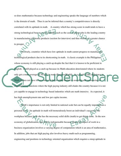 The relationship between math and future