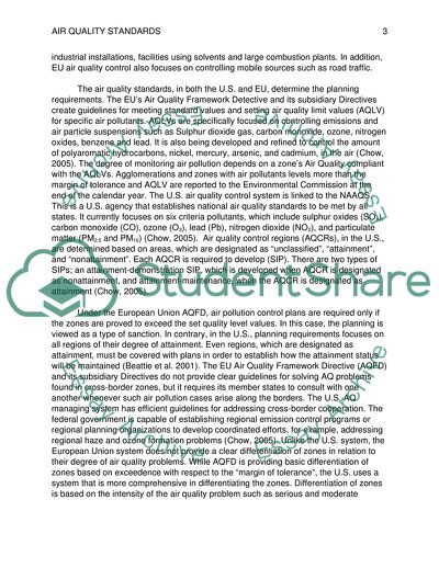 American Air Quality Standards