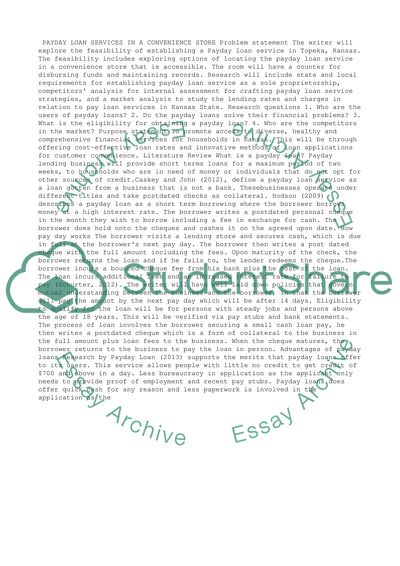 Outline for Research Proposal