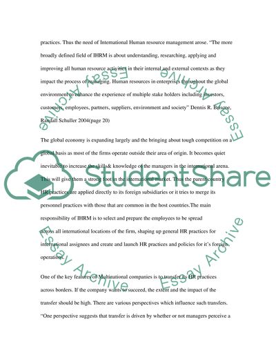 Similarities in the General Human Resource Practices