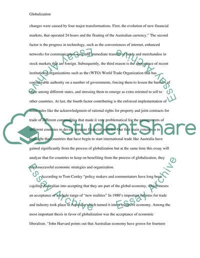 Globalisation Issues