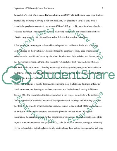 Web Analytics and Large Businesses