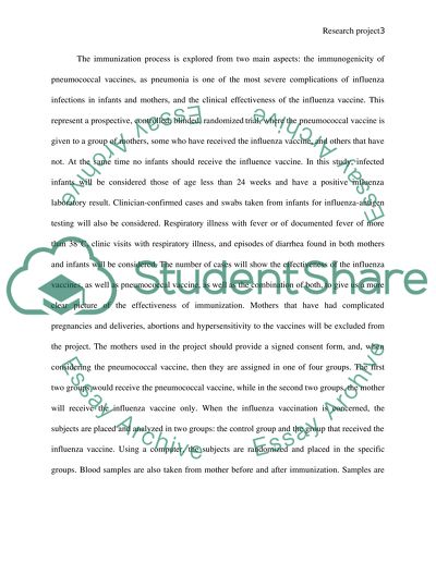 Research project: Maternal influenza immunization