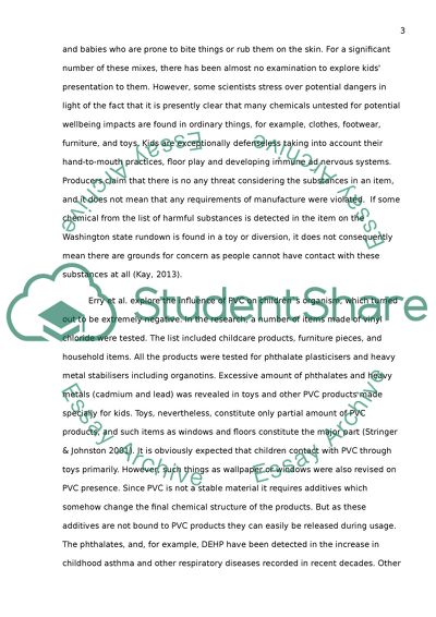 What are the effects of chemicals on children