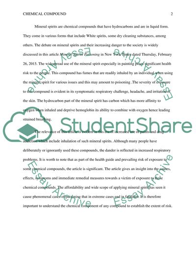 Mineral Spirits Poisoning in New York Times