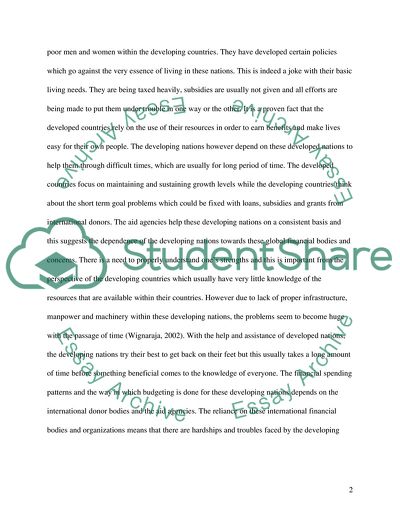 Process of Development