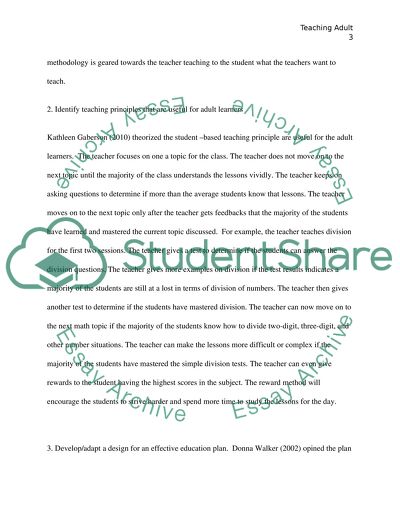 Teaching Adult Learners