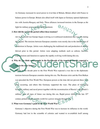 What kind of material success and political progress the first decade of the Twentieth century brought to Europeans