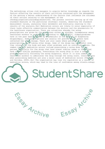 Analyzing Risk with ERM