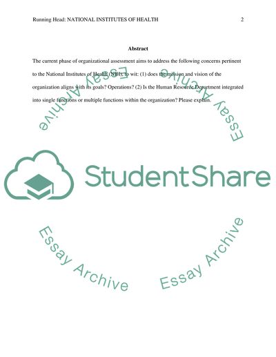 Issues Pertinent to the National Institutes of Health