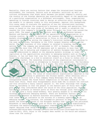 Carlbergs Emerging Markets Strategy