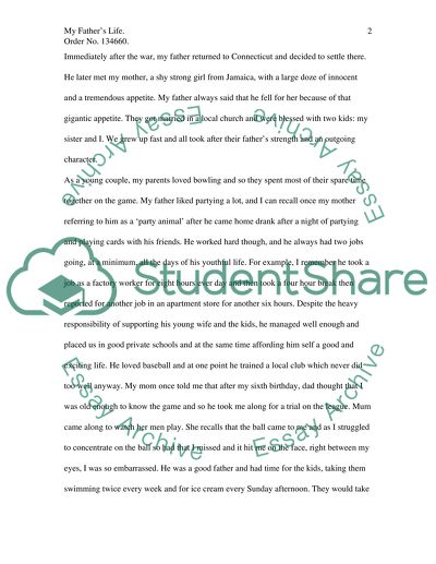 My Fathers Life by Raymond Carver