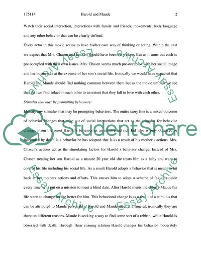 Research Paper on movie Harold and Maude from 1971