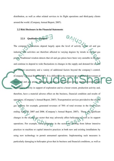 A real case risk management analysis