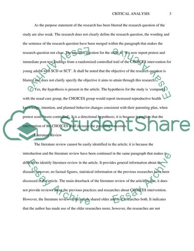 Reproductive Health Choices For Young Adults with Sickle Cell Disease or Trait