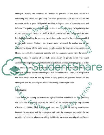 Trade Union Density Has Undergone Significant Decline Since 1979