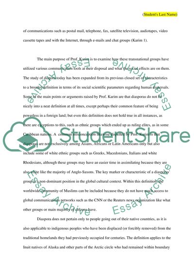 The Media of Diaspora